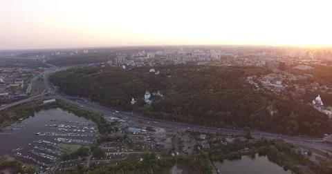 City Sunset Stock Footage 67496411