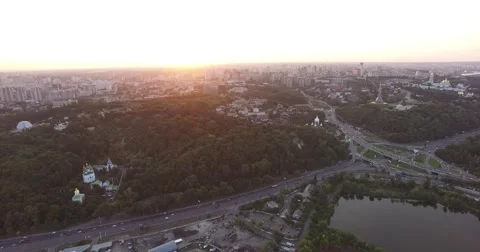 City Sunset Stock Footage 67496428