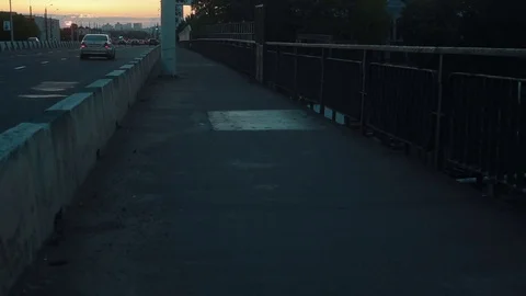 City at sunset Stockbeeldmateriaal 78612997