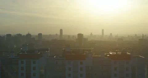 City sunset Stock Footage 89150543