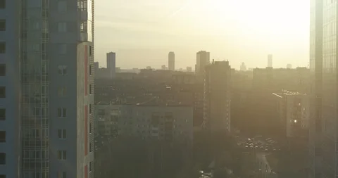 City sunset Video stock 89151595