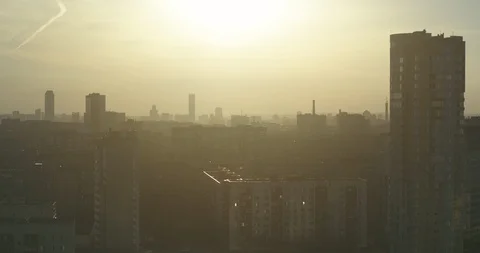 City sunset Stock Footage 89154030