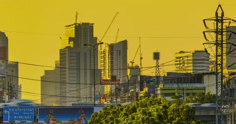 City sunset. Stock Footage 100739681