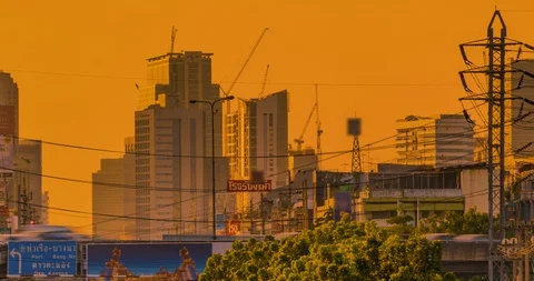 City sunset. Stock Footage 100739727