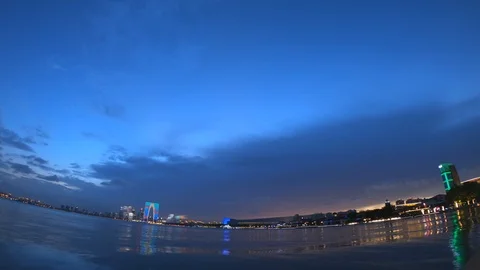 City sunset Stock Footage 115116211