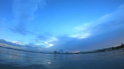 City sunset Stock Footage 115116309