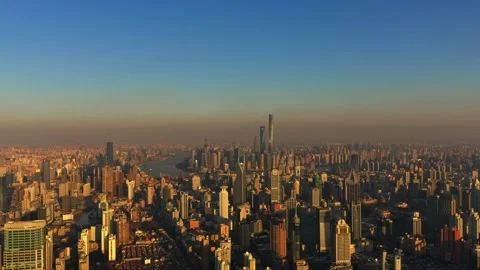 City sunset Video stock 146254054