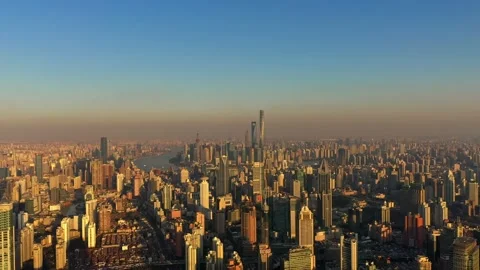 City sunset Stock Footage 146254364