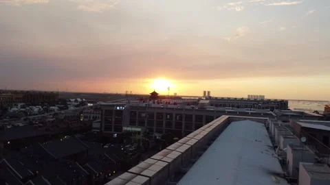 City of sunset Video stock 200524879