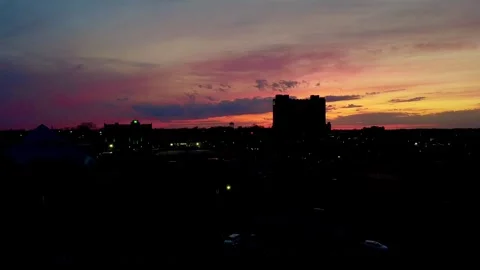 City Sunset Stock Footage 250544235