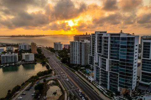 City Sunset Stock-Fotos