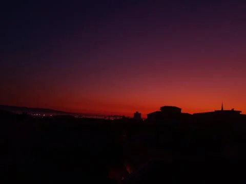 CİTY SUNSET Foto stock
