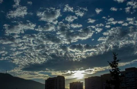 City sunset, Sofia Stock Photos