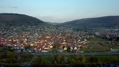 City at sunset sun Stock Footage 154337364