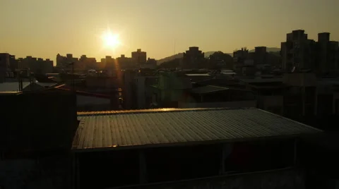 City sunset time lapse Stock Footage 63602475