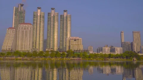 City sunset view Stock Footage 99675306