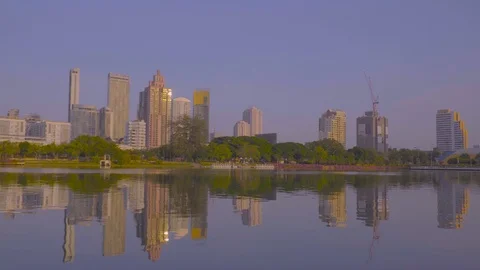 City sunset view Stock Footage 99675334