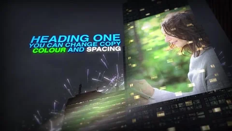 City Template with Projectors - UPDATE Stock After Effects
