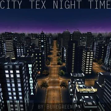 City Tex Night Time 3D Model