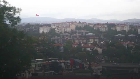 City texture seen from a distance Stock Footage 161079937