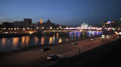 City tilt shift Stock Footage 35960487