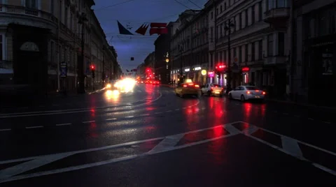 City. Time lapse Stock Footage 33860205