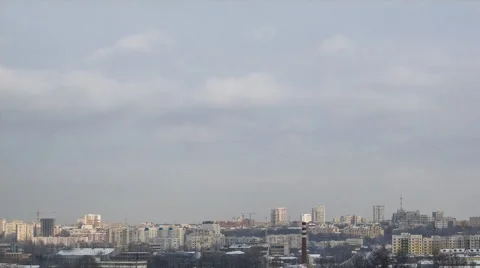 City timelapse with shadows and clouds Stock Footage 991995
