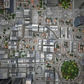 City top view Stock Illustration