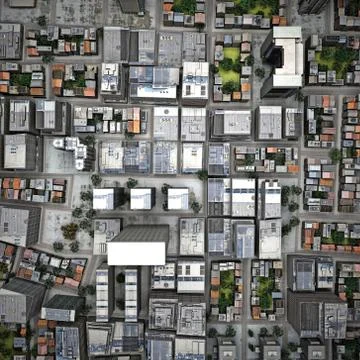 City top view Stock Illustration