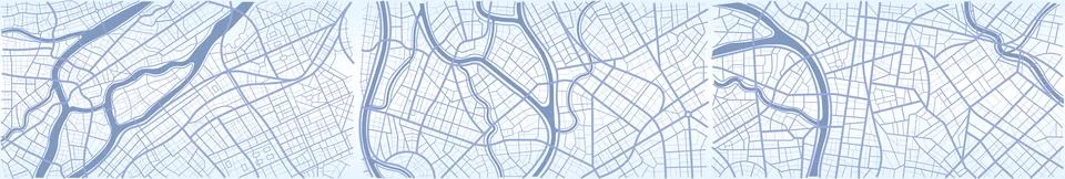 City top view. View from above the map buildings. Gps map navigation to own Stock Illustration