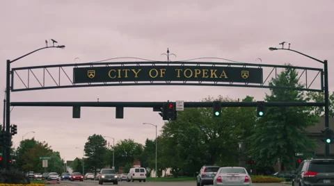 City Of Topeka Arch Video stock 43794808