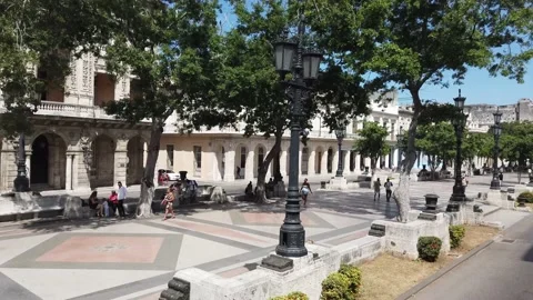 City tour with surrounding around the streets in Havana City in Cuba Video stock 172491237