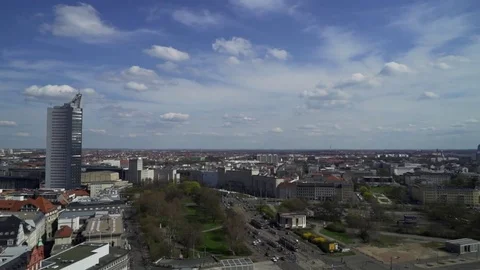 City Tower with traffic Timelapse Stock Footage 72224351