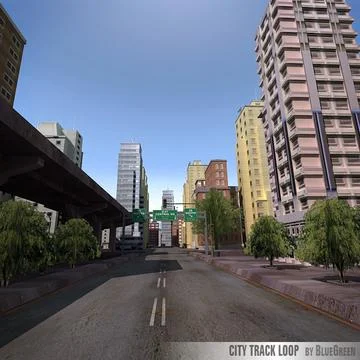 City Track Loop 3D Model