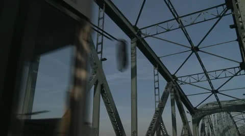 City traffic on the bridge Stock Footage 21703341