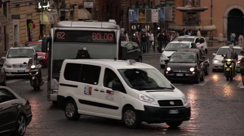 City traffic close-up Stock Footage 40268893