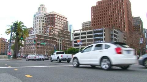 City Traffic Stock Footage 10740248