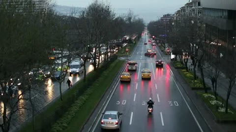 City traffic Vídeos de archivo 21830067