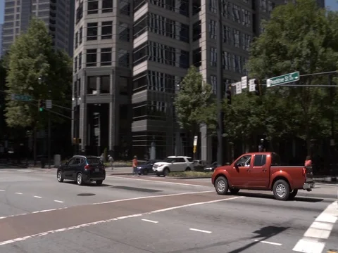 City Traffic Stock Footage 77605281