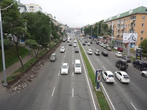 City traffic Vídeo Stock 81198829