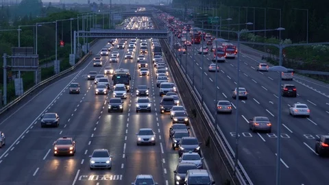 City Traffic Vídeo Stock 107808478