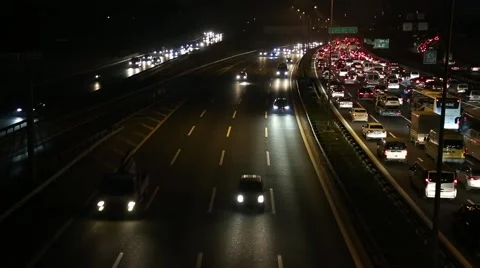 City Traffic in Highway Video stock 48239922