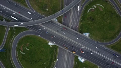 City traffic intersection Stock Footage 77103570