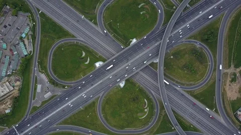 City traffic intersection Stock Footage 77105693