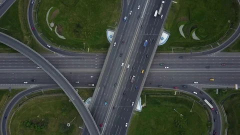 City traffic intersection Stock Footage 77106020