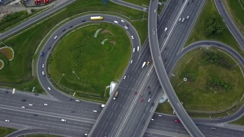 City traffic intersection Stock Footage 77106078