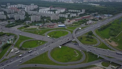 City traffic intersection Stock Footage 77106204