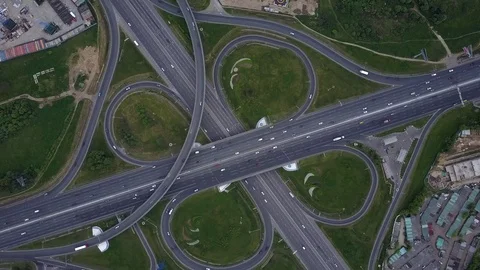 City traffic intersection Stock Footage 77245563