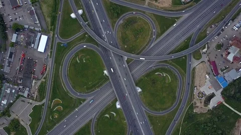 City traffic intersection Stock Footage 77245650