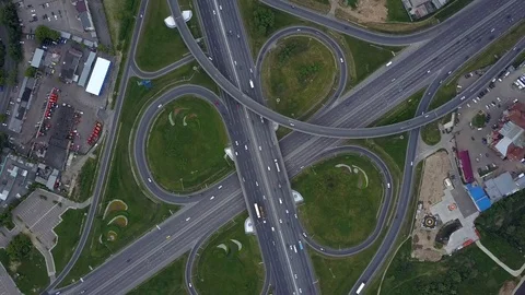 City traffic intersection Stock Footage 77245691